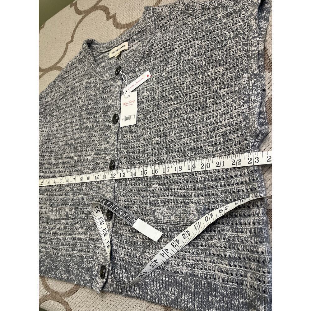 Lucky Brand Short Sleeve Cotton Button Down Cardigan, size XL, MSRP $89.50 - Picture 10 of 13
